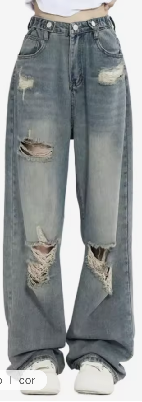 Vintage High-Waisted Wide Leg Jeans